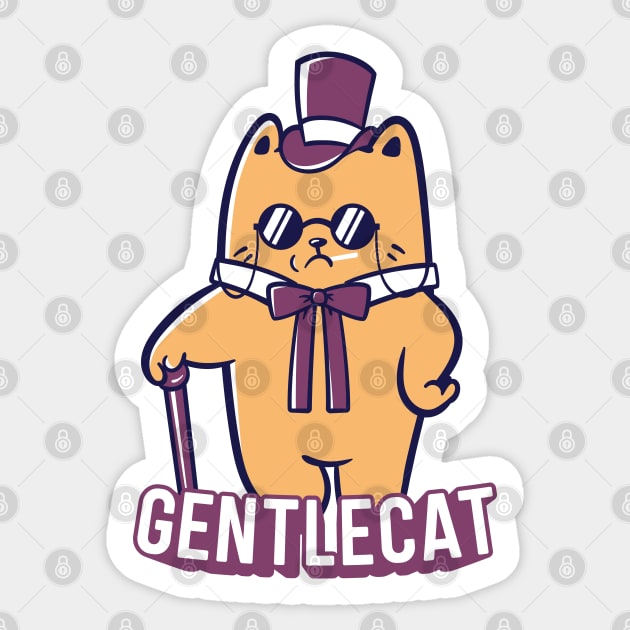 Gentlecat Sticker by rarpoint